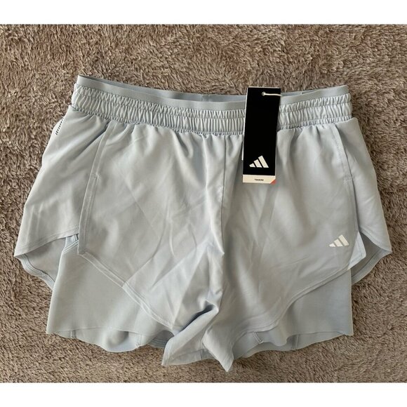 ADIDAS Women's Core 2 IN 1 TENNIS RUNNING Training FITNESS SHORTS S New - Picture 4 of 16